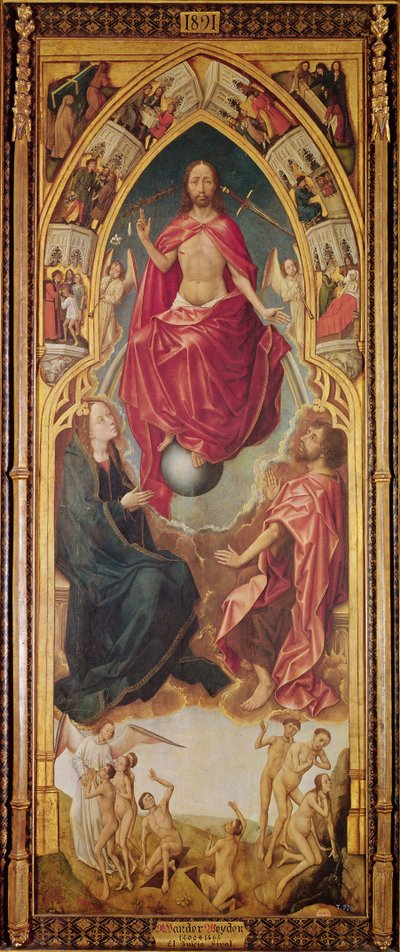 The Last Judgement and the Resurrection of the Dead, left hand panel from the Redemption Triptych by Vrancke van der Stockt